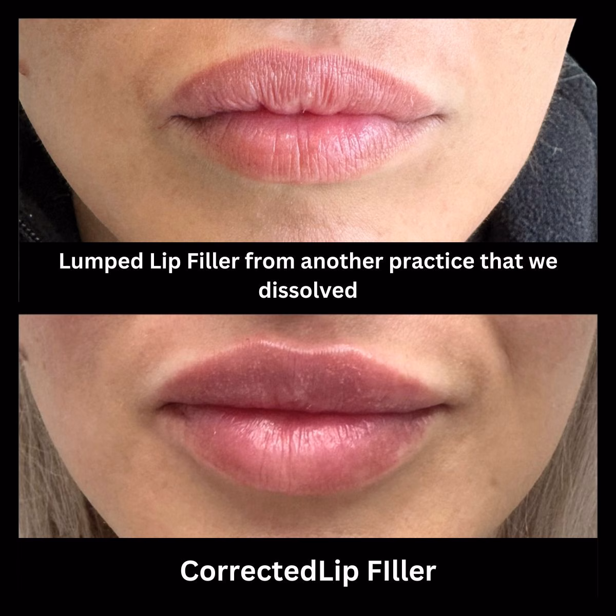 Corrected botched Lip Filler from other practice